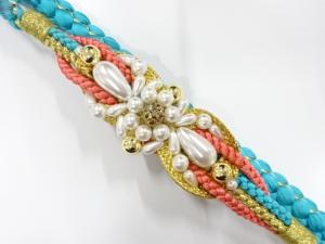 正絹　振袖用　手組帯締め